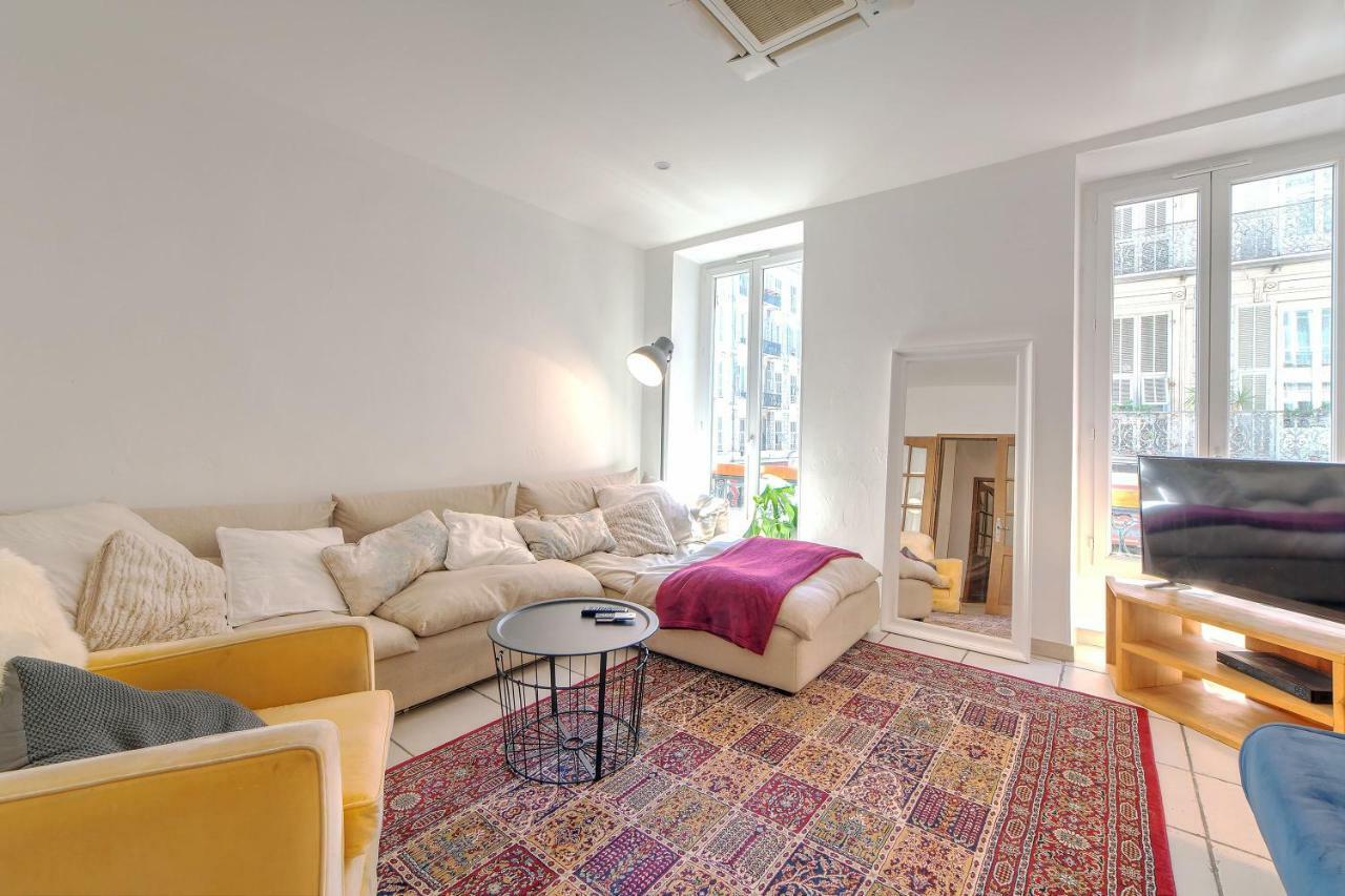 Lovely Large Familial Apartment In Central Nice, Ten Minutes Walk To The Beach! Zewnętrze zdjęcie